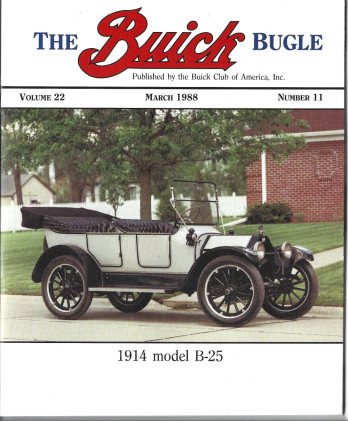 THE BUICK BUGLE 1988 MAR - '14 MODEL B-25, '36 MODEL 46